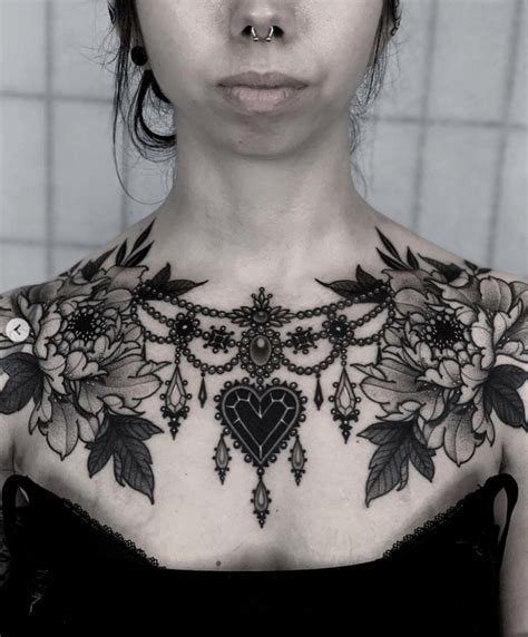 50 Best Chest Tattoos For Women In 2022 Chest Tattoo Flowers Chest