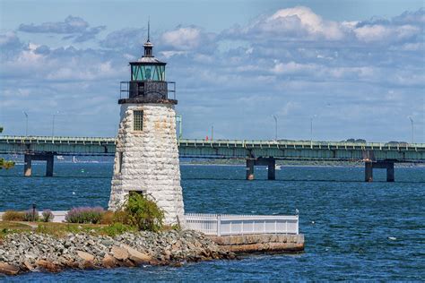 Newport Harbor Lighthouse Photograph By Brian Maclean Fine Art America