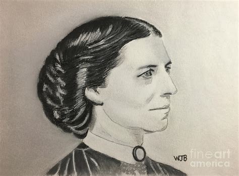 Portrait Of Clara Barton Pastel By William Bowers Fine Art America