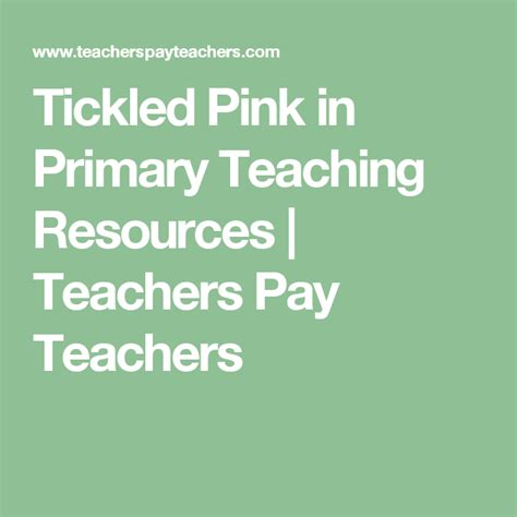 Tickled Pink In Primary Teaching Resources Teachers Pay Teachers