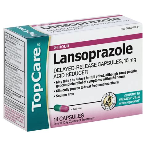 Lansoprazole 15mg Cp Topcare 14 Capsules Delivery Cornershop By Uber