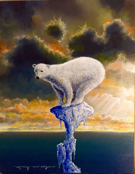 Robert Lyn Nelson Art On Thin Ice 18x24 Oil Painting 2016