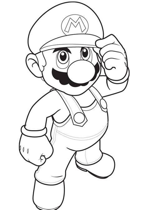 mario-coloring1 - Educational Fun Kids Coloring Pages and Preschool