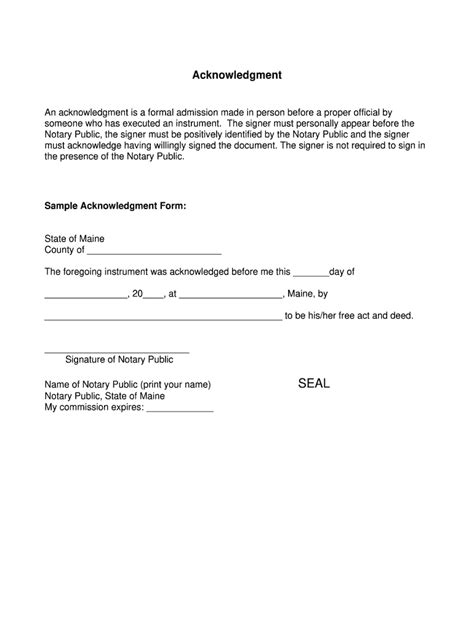 Free Printable Notary Forms Fill Out And Sign Online Dochub