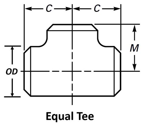 Pipe Tee Dimensions Standard Reducing And Equal Tee