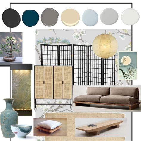 Japanese Zen Interior Design Mood Board By Safiyyahm Zen Interiors