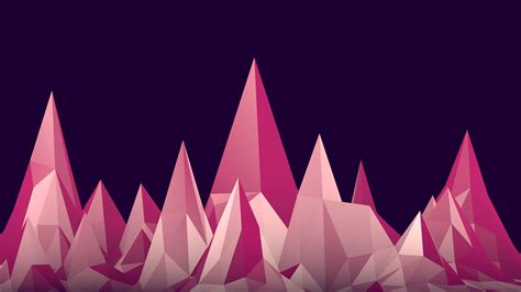 2560x1440 Resolution Low Poly 4k Pink Mountains 1440p Resolution