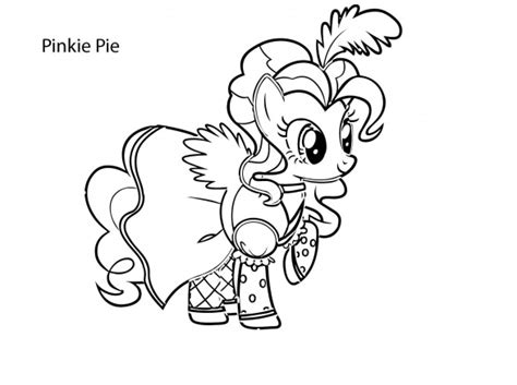 Pinkamena diane pie paper pony figurine. Pinkie Pie pony coloring pages for girls to print for free