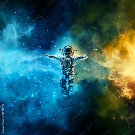 Astronaut Floating In Space