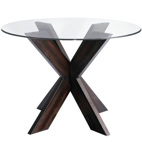 Glass Dining Table With Wood Base Ideas On Foter