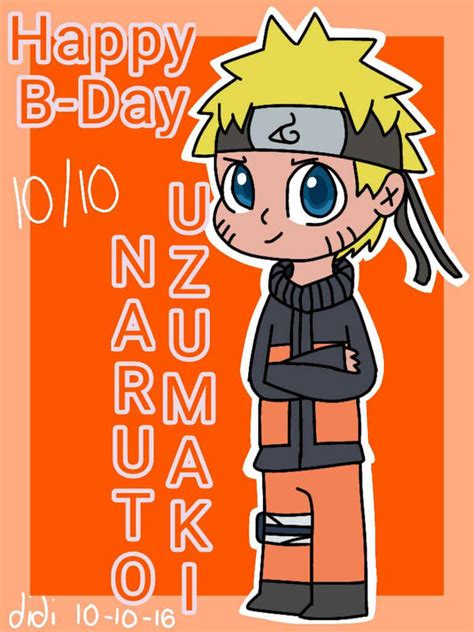 Happy Birthday Naruto Uzumaki By Itsdidi On Deviantart