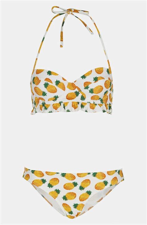 topshop pineapple print bikini nordstrom