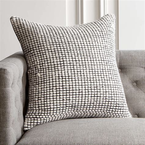 Keelie Black And White Checked Modern Throw Pillow With Down Alternative