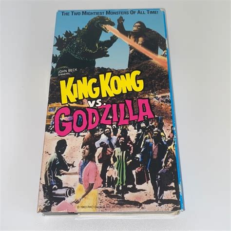 Goodtimes Home Video Media Vhs Tape King Kong Vs Godzilla Poshmark
