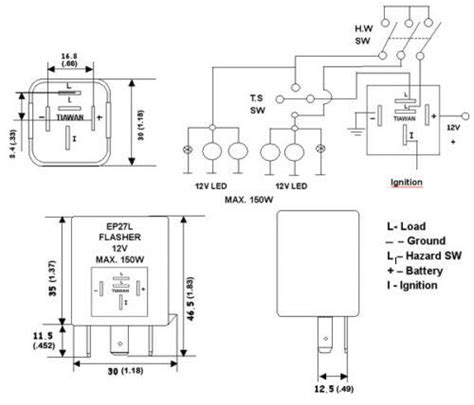 V Flasher Relay Wiring Diagram