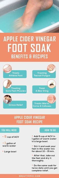 7 Best Foot Soak Vinegar Ideas Foot Soak Vinegar Apple Cider Vinegar