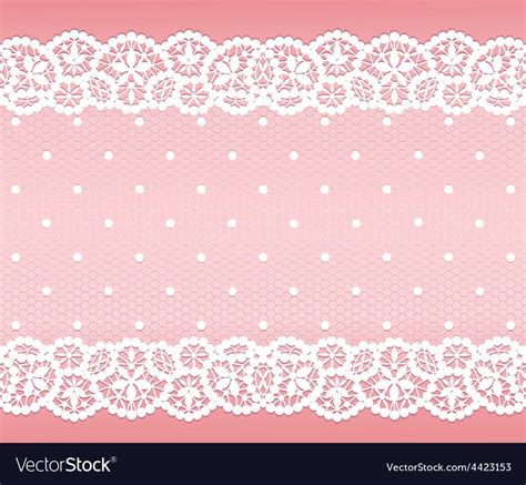 White lace vintage pattern on pink background. Download a Free Preview