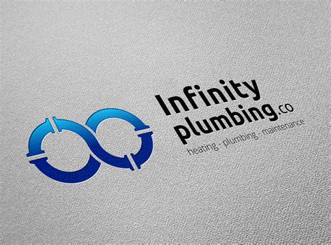 Design plumbing logos for free. Infinity Plumbing Logo Template on Behance
