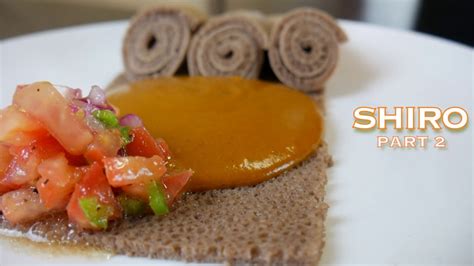 The addition of meat made it bozena shiro, which was eaten with teff injera. BEST ETHIOPIAN FOOD : SHIRO RECIPE PART 2 - ቀላል የሽሮ አሰራር ...