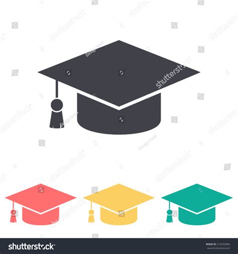 Graduation Cap Icon Vector Illustration 213253960 Shutterstock