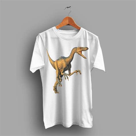 Velociraptor Jurassic Clever Girl Cute Illustrated T Shirt