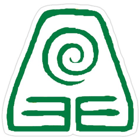 Earth is the element of substance. "Earth Kingdom Symbol" Stickers by zatanna103 | Redbubble