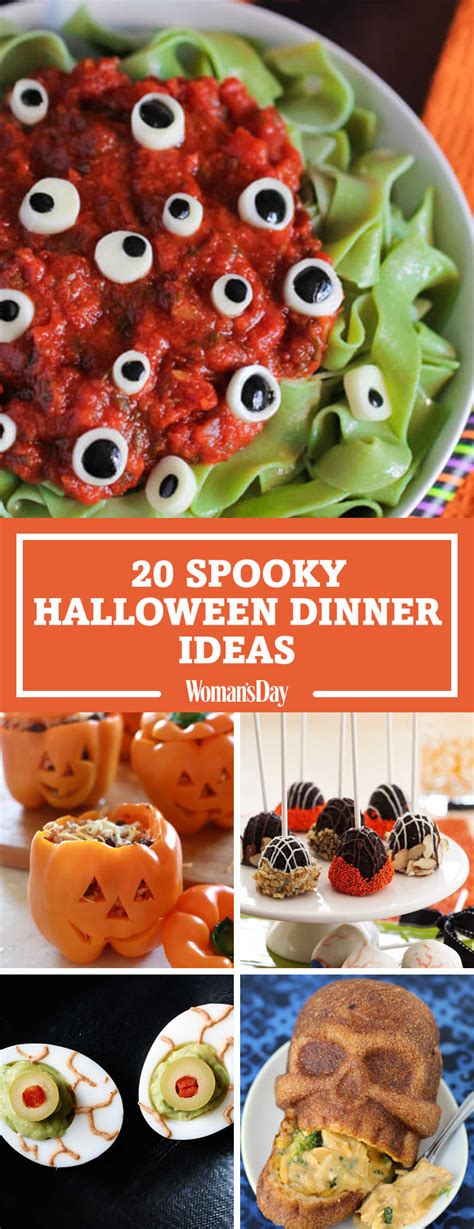The meatball mummies are easy, and a nice twist on the common hot dog wrapped treat. 25+ Spooky Halloween Dinner Ideas - Best Recipes for ...