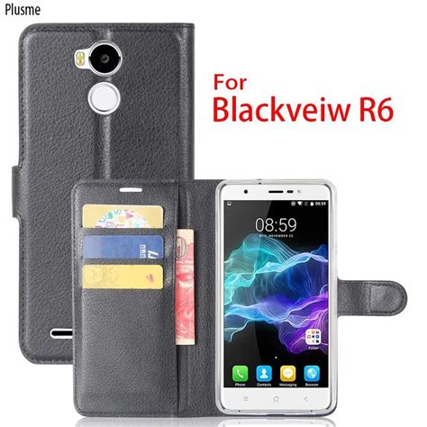 For Blackview R6 Case Luxury Pu Leather Case Stand Flip Cover