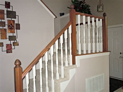 Diy Oak Banister Makeover Semi Domesticated Mama Featured On