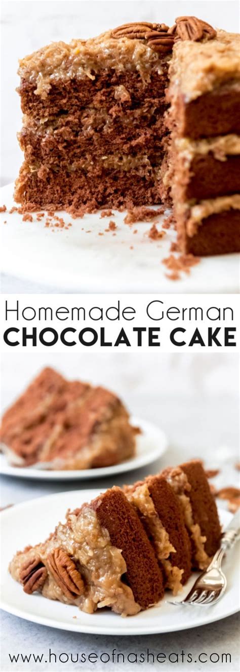 *tried & true* ultimate, dark, moist chocolate cake made from scratch! Moist layers of German Chocolate Cake slathered with the ...