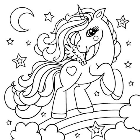 Dibujos De Unicornio Para Colorear E Imprimir Gratis