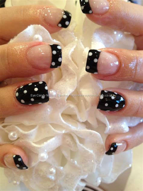 40+ Black And White Polka Dot Nail Art Designs For Trendy ... 16 ideas for black nail polish that you'll love if you have a cold, black heart.