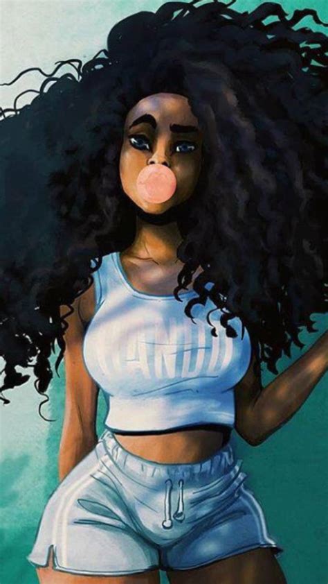 Looking for the best wallpapers? Black Girl Cartoon Phone Wallpapers - Wallpaper Cave