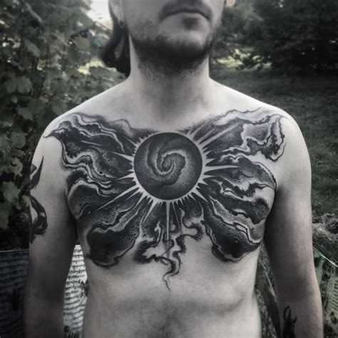 beautiful and bold chest tattoo ideas for men 2023