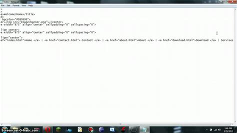 Html Professional Website In Notepad Part 12 Youtube