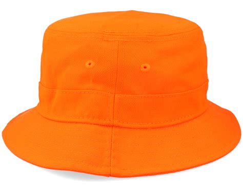 Essential Neon Orange Bucket New Era Hats Uk