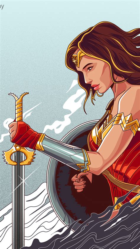 X X Wonder Woman Hd Artwork Digital Art Superheroes Behance For Iphone