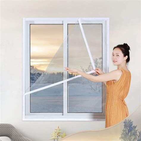 Winter Window Insulation Kit Plastic Cloth Warm Curtain Insulator Film Transparent Windows Kits