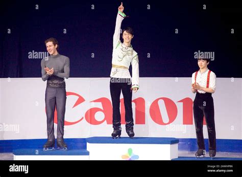 Seoul South Korea 9th Feb 2020 L R Jason Brown Usa Yuzuru Hanyu Jpn And Yuma Kagiyama