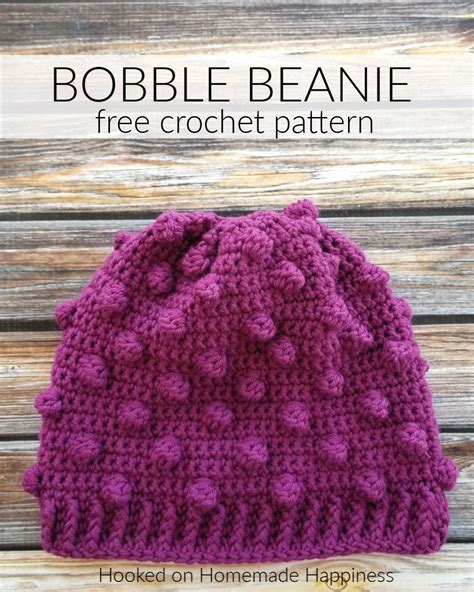 Bobble Beanie Crochet Pattern Cal For A Cause Hooked On Homemade