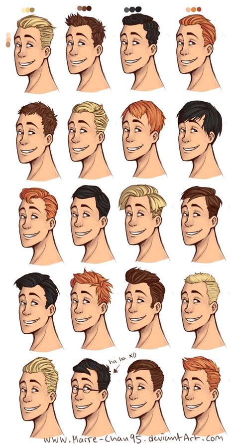 Realistic hair can be a challenge to get right. --+20 diffrent haircuts+-- by Marre-Chan95 on deviantART ...