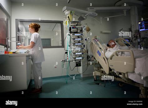 Hospital Elderly Intensive Care High Resolution Stock Photography And