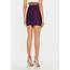 Purple Frilled Front Mini Skirt  Missguided