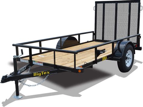 Big Tex Trailers 65 X 10 Landscape Utility Trailer New Enclosed