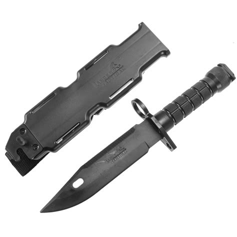 Lancer Tactical Airsoft M9 Rubber Bayonet Knife For M4m16 Aeg Color