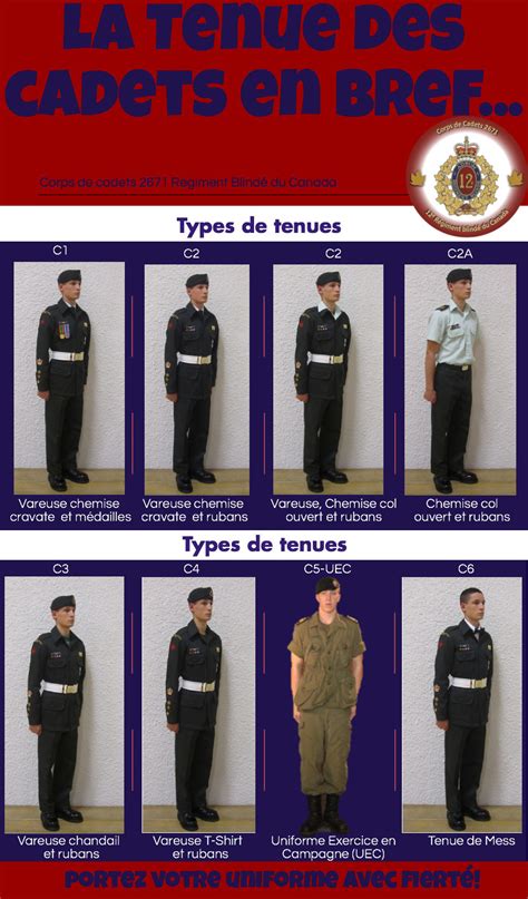 Guide Tenue Des Cadets Corps De Cadets 2671 12e Rbc Escadron 772 Vanier