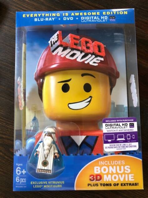 The Lego Movie 3d Blu Ray 3 Disc Set Everything Is Awesome Edition W