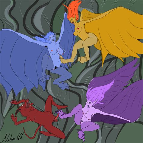Rule 34 Anthro Chernabog Demon Demon Girl Demon Wings Disney Fantasia