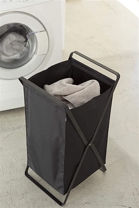 Yamazaki Home Laundry Basket Foldable Storage Hamper Organizer