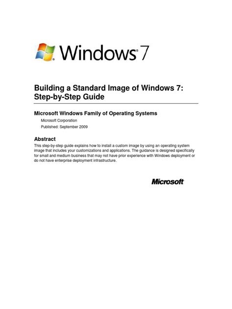 Building A Standard Image Of Windows 7 Step By Step Guide Pdf